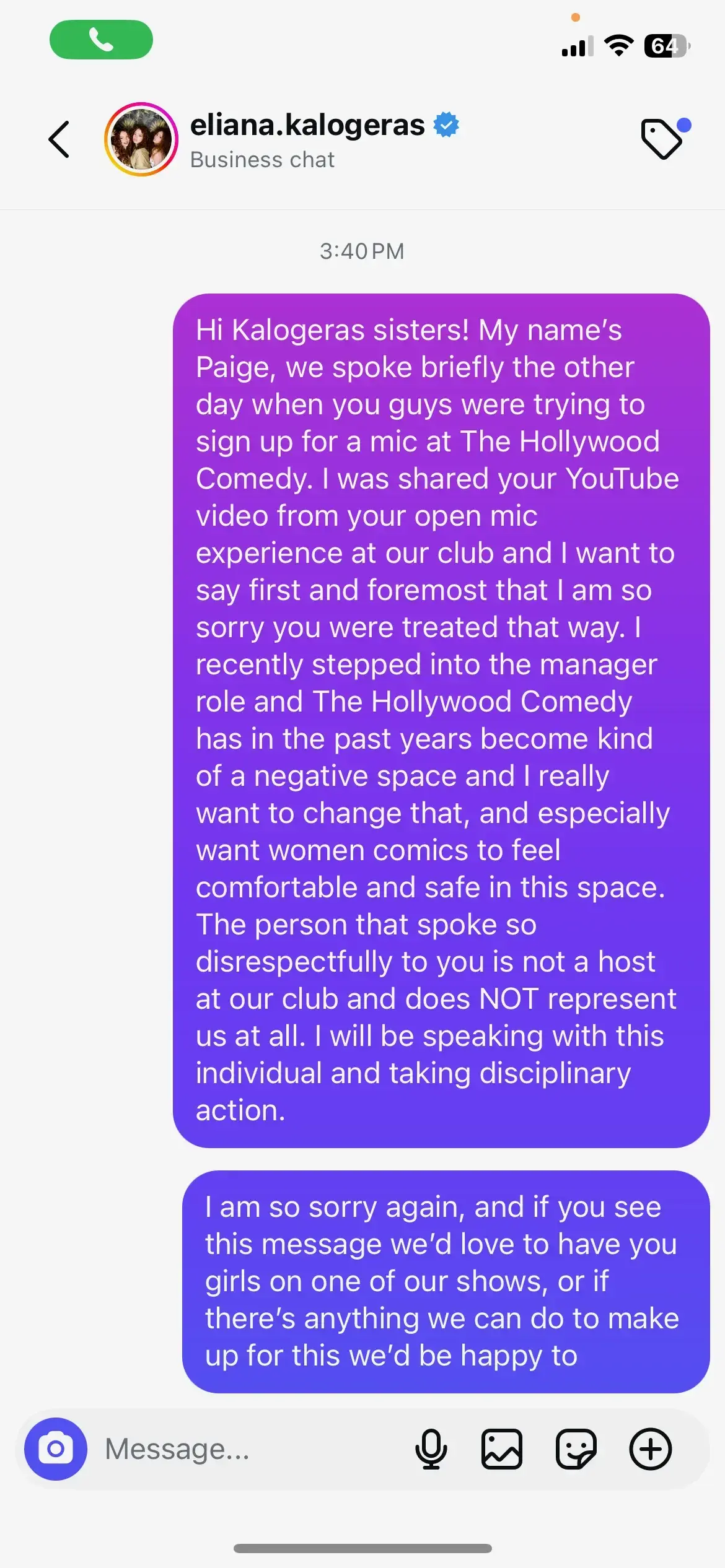 Apologies evidence 1